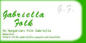 gabriella folk business card